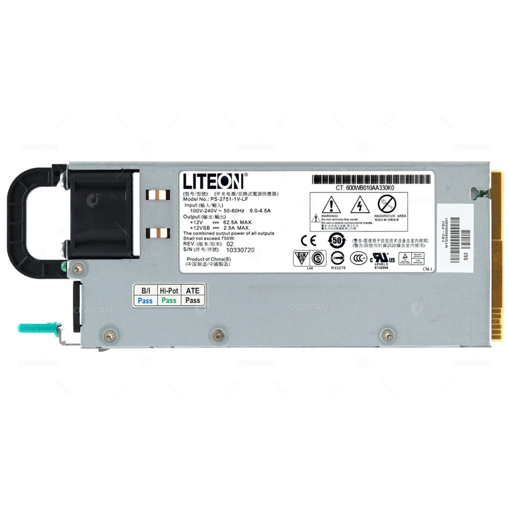PS-2751-1V-LF LITEON 750W POWER SUPPLY HOT SWAP